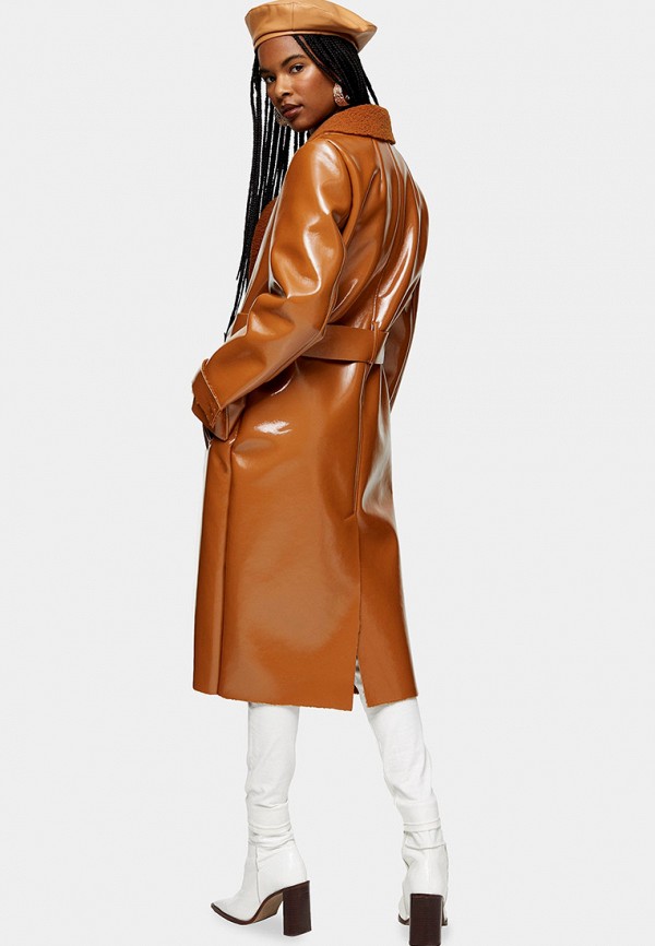 

Плащ Topshop, Коричневый, Topshop TO029EWIEXU0