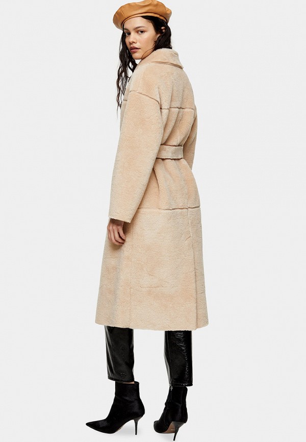 

Шуба Topshop, Бежевый, Topshop TO029EWIEXU1