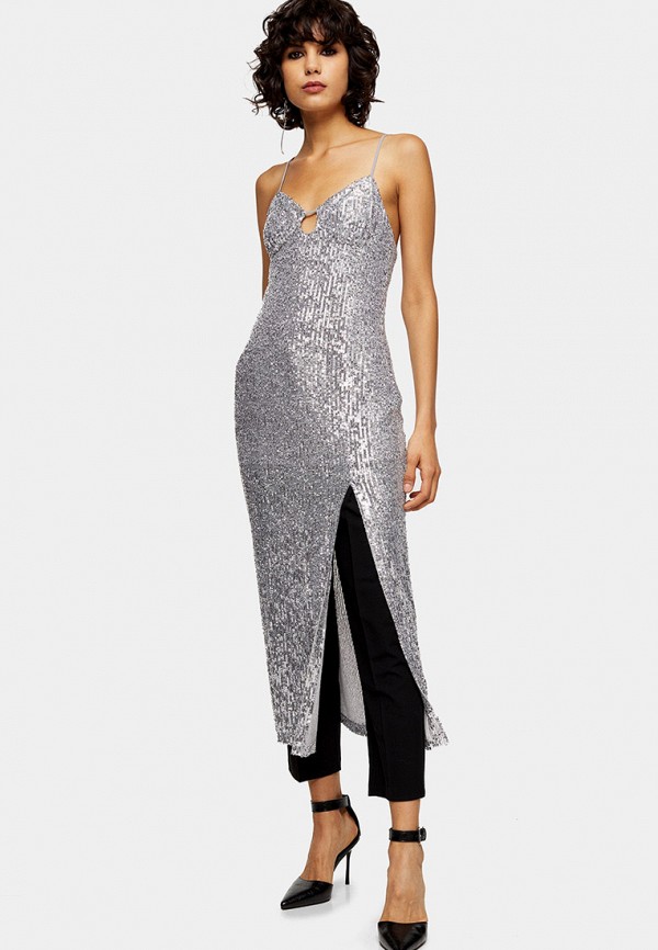 

Платье Topshop, Серебряный