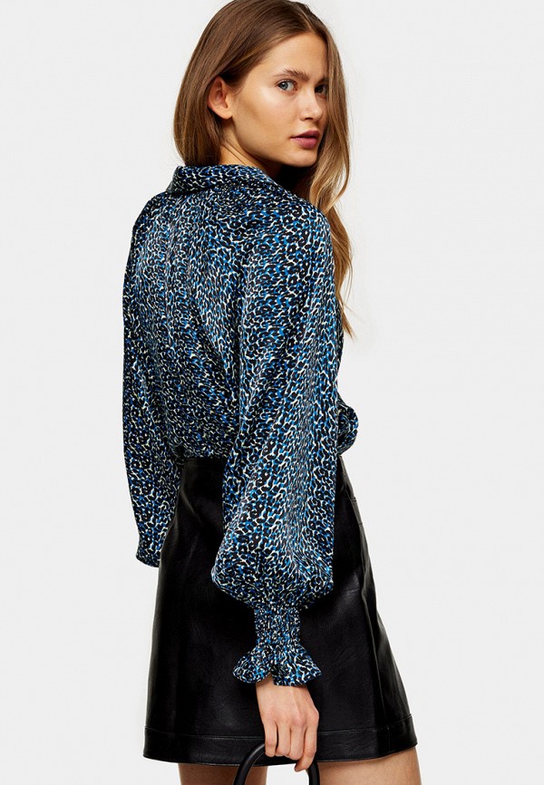 

Блуза Topshop, Синий, Topshop TO029EWIEYB0