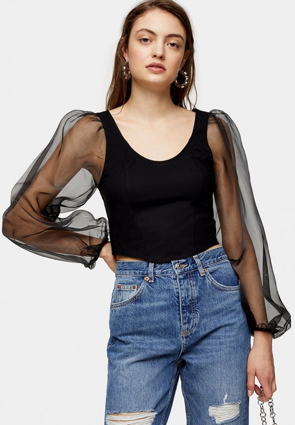 

Блуза Topshop, Черный, Topshop TO029EWIEYB4