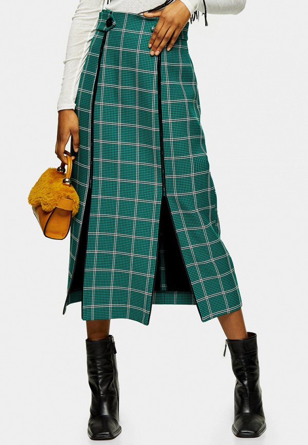 

Юбка Topshop, Зеленый, Topshop TO029EWIEYD0