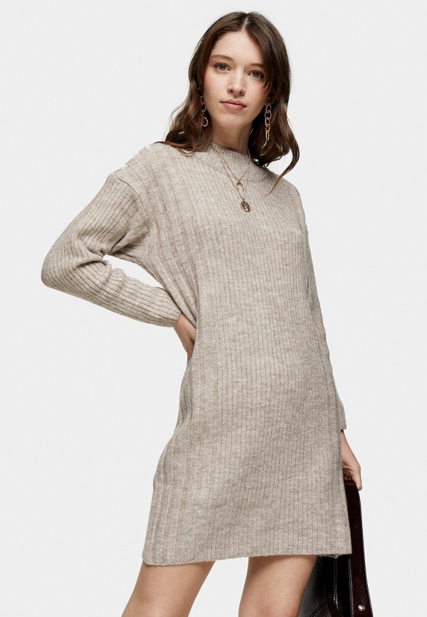 

Платье Topshop, Бежевый, Topshop TO029EWIGVV6