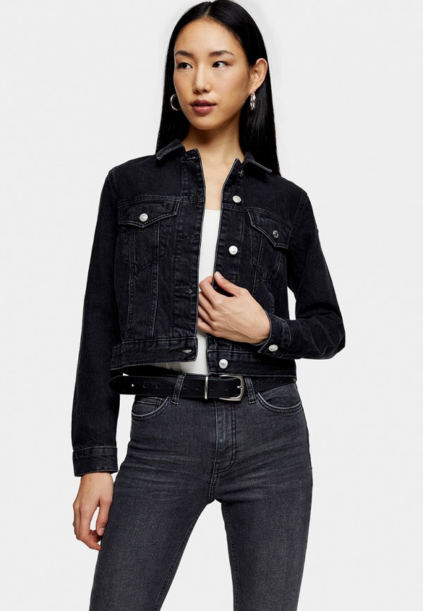 

Куртка джинсовая Topshop, Черный, Topshop TO029EWIKIW2