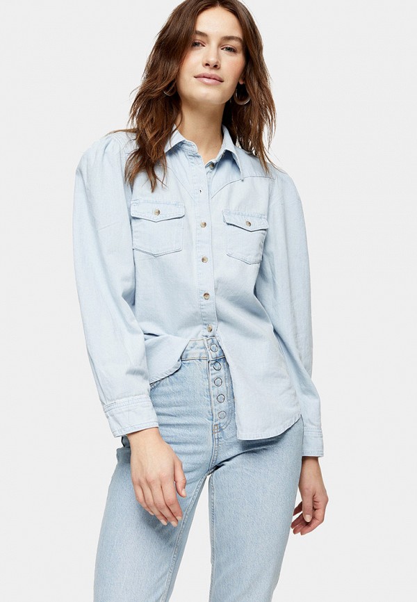 

Рубашка джинсовая Topshop, Голубой