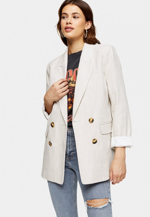 

Пиджак Topshop, Бежевый