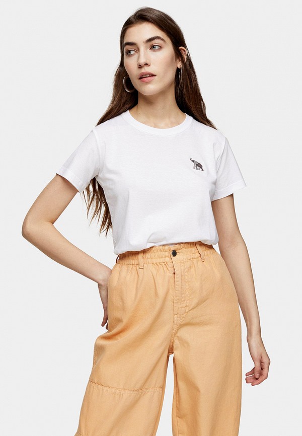 

Футболка Topshop, Белый, Topshop TO029EWIYFR5