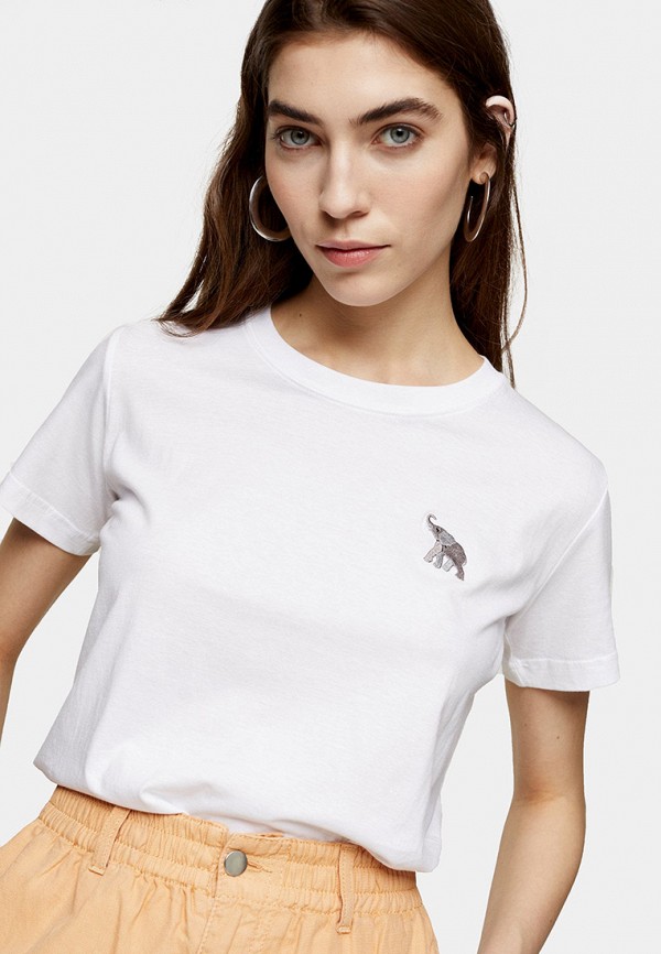 

Футболка Topshop, Белый, Topshop TO029EWIYFR5