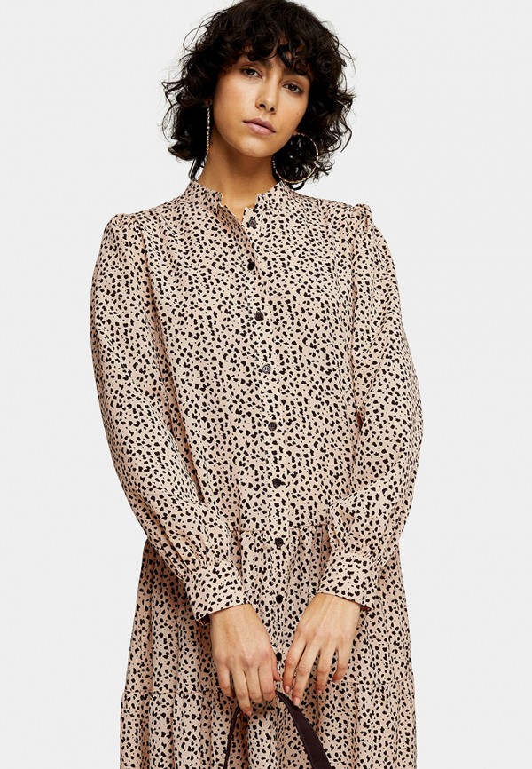 

Платье Topshop, Бежевый, Topshop TO029EWJDDM4
