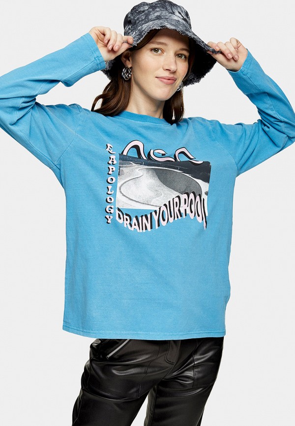 

Лонгслив Topshop, Голубой