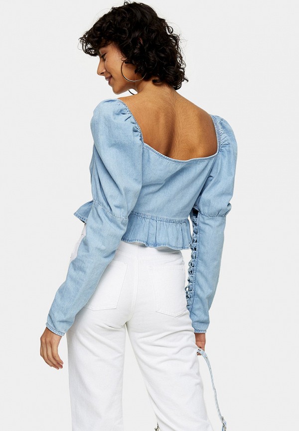 

Блуза Topshop, Голубой, Topshop TO029EWJGKA3