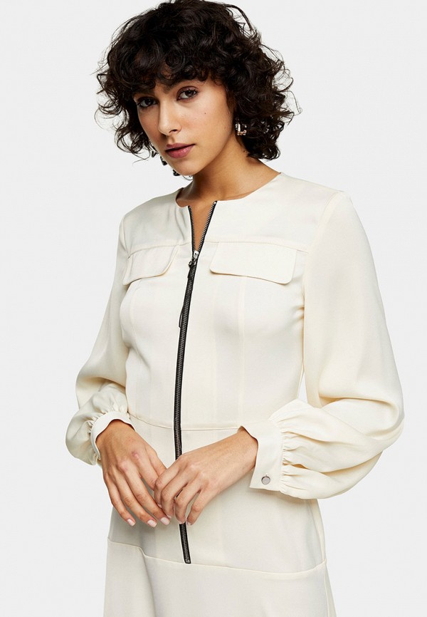 

Платье Topshop, Бежевый, Topshop TO029EWJGKC7