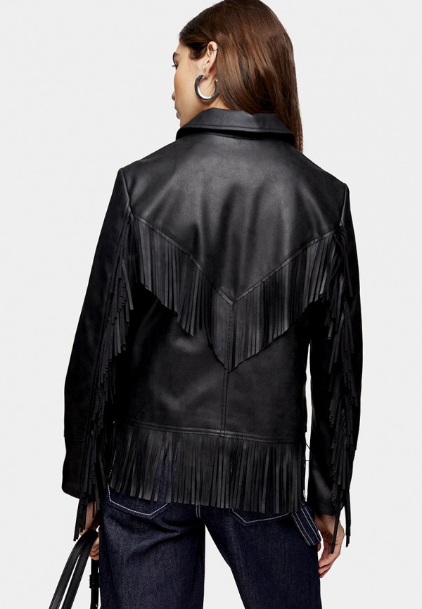 

Куртка кожаная Topshop, Черный, Topshop TO029EWJGKD0