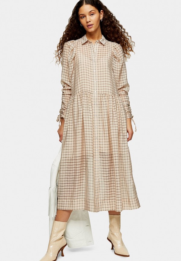 

Платье Topshop, Бежевый