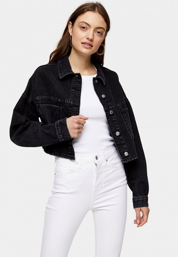 

Куртка джинсовая Topshop, Черный, Topshop TO029EWJQUU5