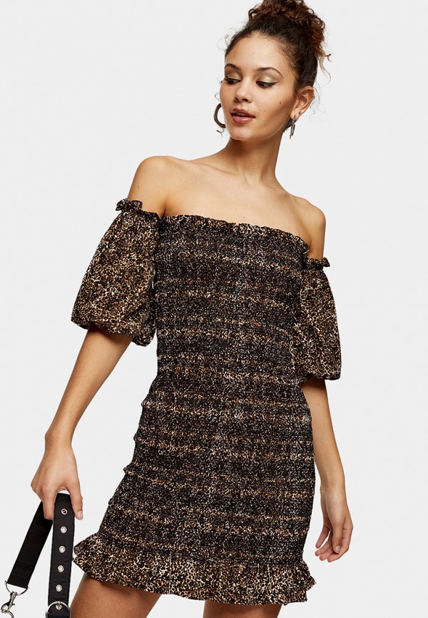 

Платье Topshop, Коричневый, Topshop TO029EWJQUU9