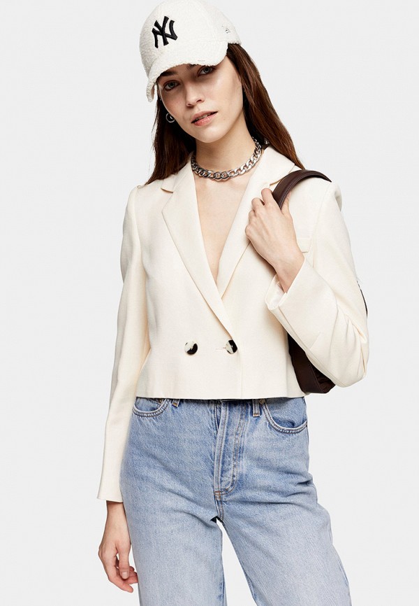 

Жакет Topshop, Бежевый, Topshop TO029EWJWYP0