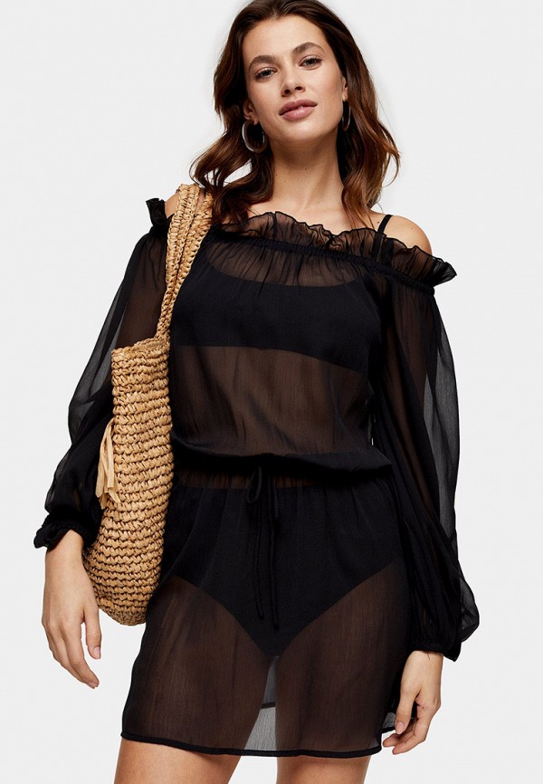 

Туника пляжная Topshop, Черный, Topshop TO029EWKBOC7