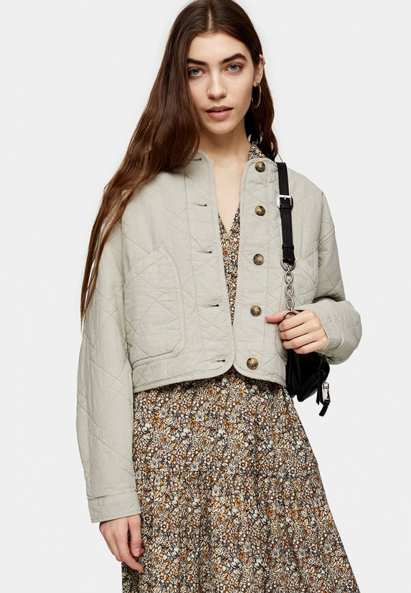 

Куртка утепленная Topshop, Серый, Topshop TO029EWKFNG5