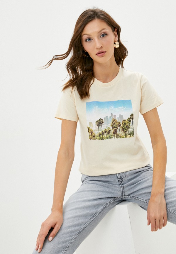 

Футболка Topshop, Бежевый