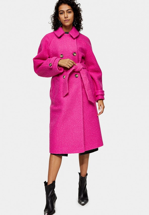 

Пальто Topshop, Розовый, Topshop TO029EWKMNI2