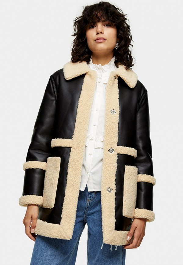 

Дубленка Topshop, Черный