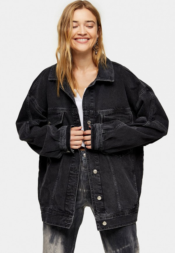 

Куртка джинсовая Topshop, Черный, Topshop TO029EWKVHT9