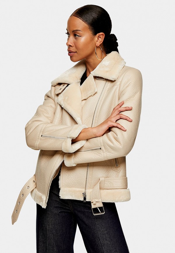 

Дубленка Topshop, Бежевый