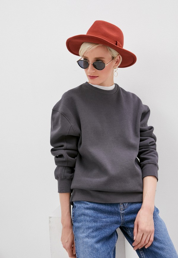 

Свитшот Topshop, Серый, Topshop TO029EWLFLK1