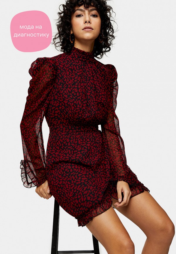 

Платье Topshop, Бордовый