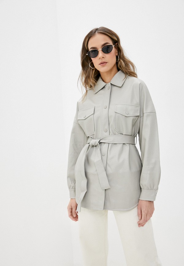 

Куртка кожаная Topshop, Серый