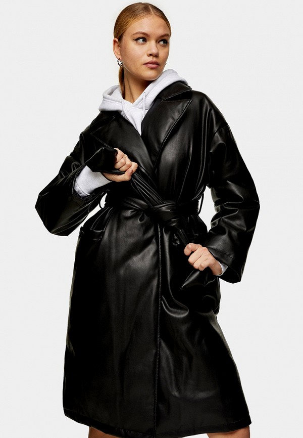 

Куртка кожаная Topshop, Черный