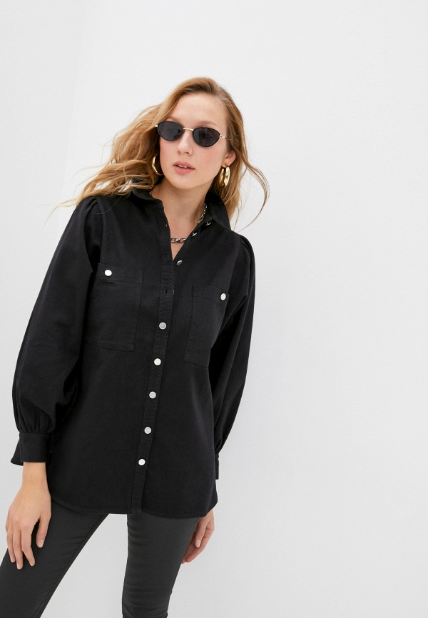 

Рубашка джинсовая Topshop, Черный