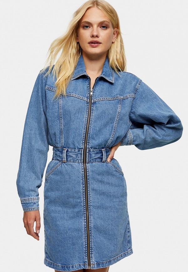 

Платье джинсовое Topshop, Синий