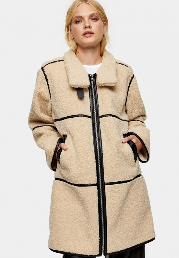 

Шуба Topshop, Бежевый
