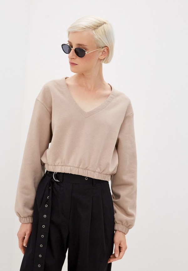 

Свитшот Topshop, Бежевый, Topshop TO029EWLMSA4
