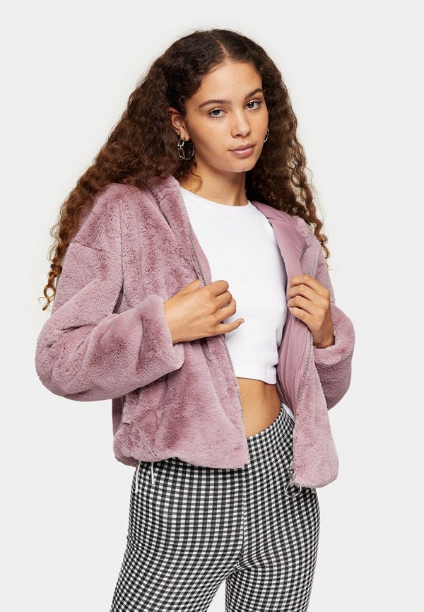 

Шуба Topshop, Розовый