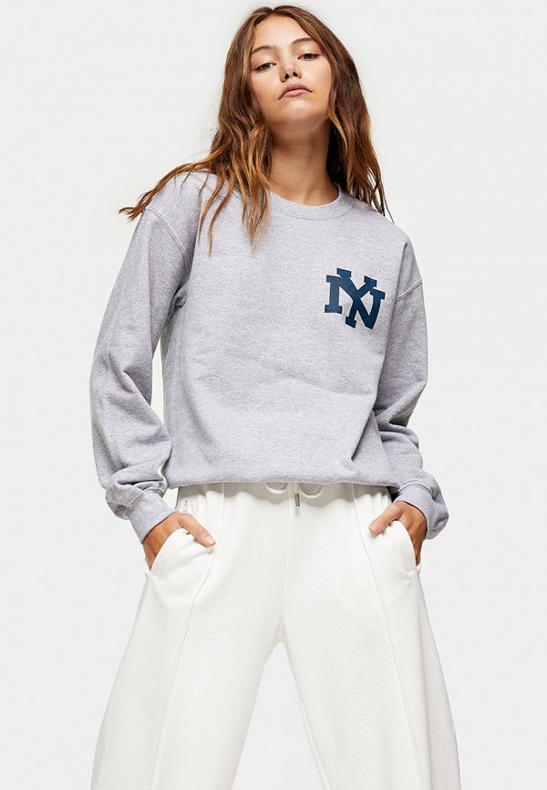

Свитшот Topshop, Серый, Topshop TO029EWLRIO3