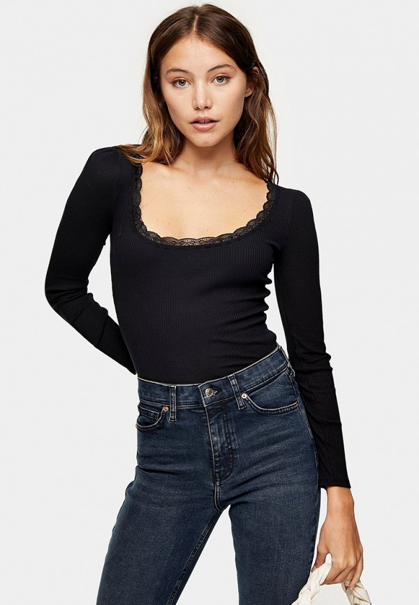 

Лонгслив Topshop, Черный
