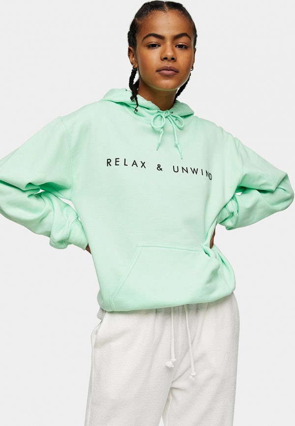 

Худи Topshop, Бирюзовый, Topshop TO029EWMKBX4