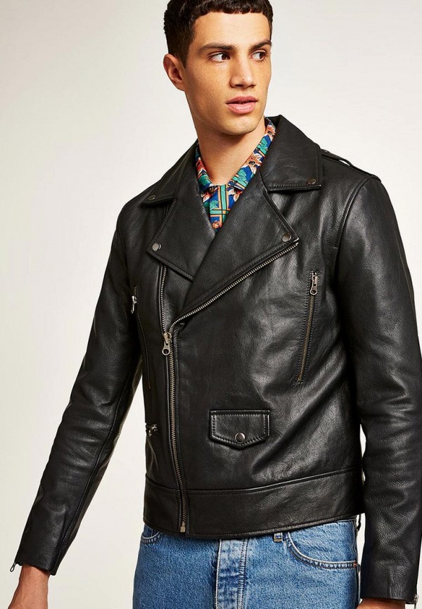 

Куртка кожаная Topman, Черный