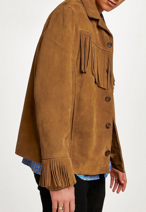 

Куртка кожаная Topman, Коричневый