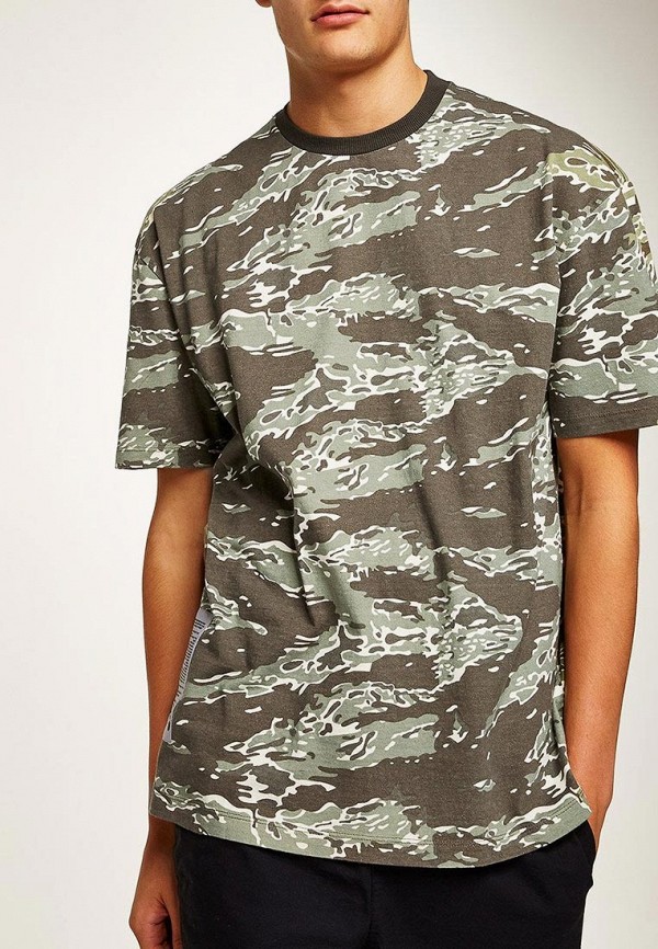 

Футболка Topman, Topman TO030EMBSAQ9, Хаки