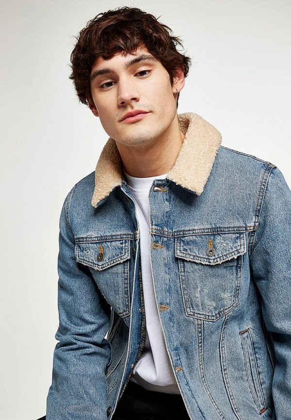 

Куртка джинсовая Topman, Topman TO030EMCFTF1, Синий