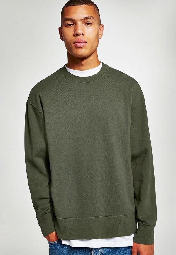 

Свитшот Topman, Topman TO030EMCLNQ9, Хаки