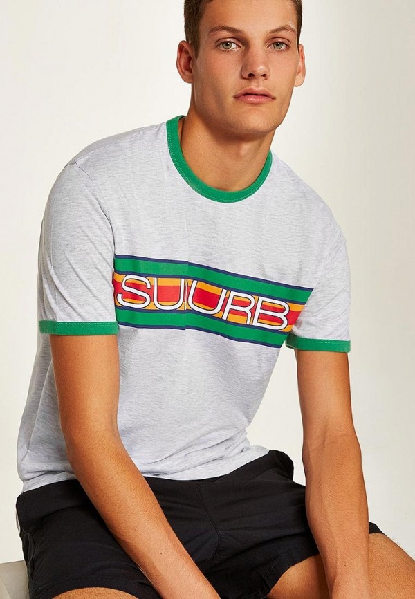

Футболка Topman, Topman TO030EMCMPI3, Серый