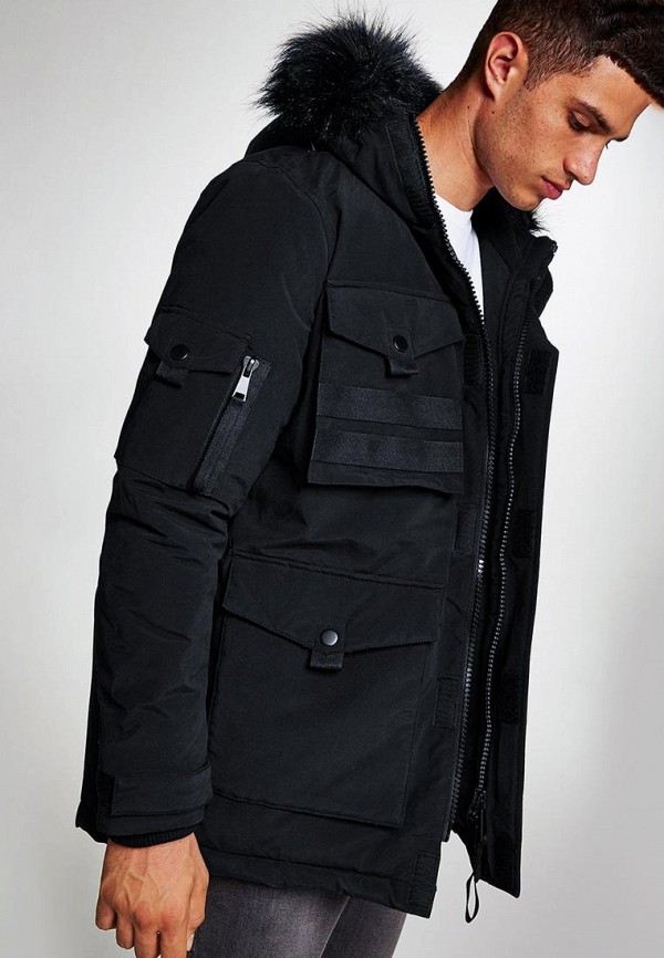 

Куртка утепленная Topman; Topman TO030EMCRAQ3, Черный
