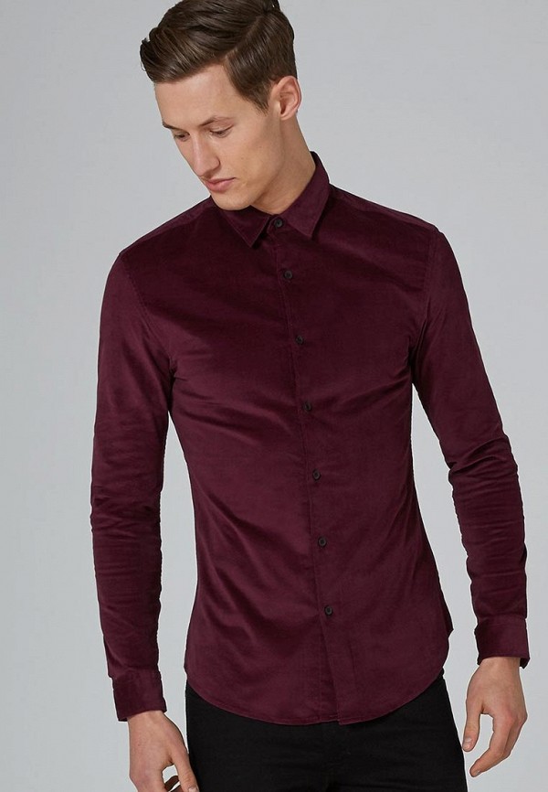 

Рубашка Topman, Topman TO030EMCUQY6, Бордовый