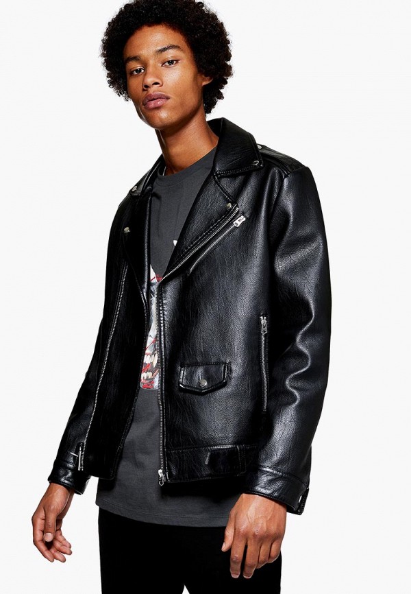 

Куртка кожаная Topman, Черный