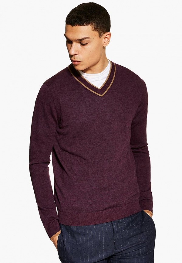 

Пуловер Topman, Topman TO030EMEFSD1, Бордовый